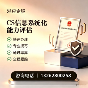 南平CS信息系统化能力评估申报服务