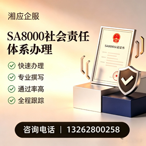 南平SA8000社会责任体系认证服务